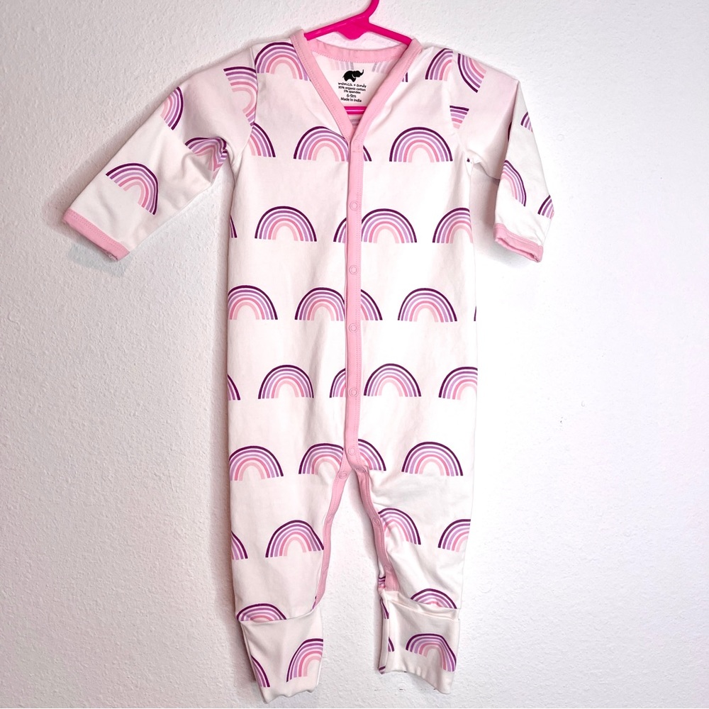 new monica + andy rainbow romper